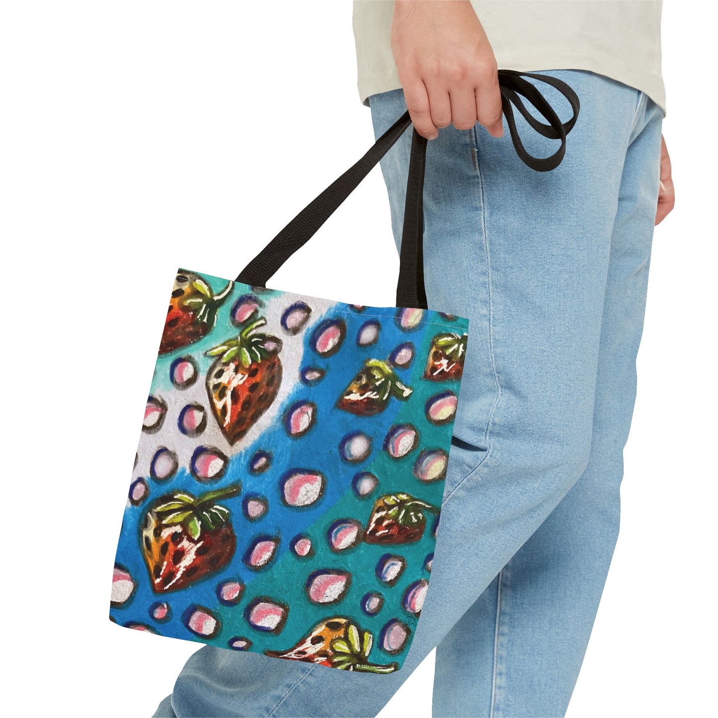 Strawberry Bubbles Tote Bag
