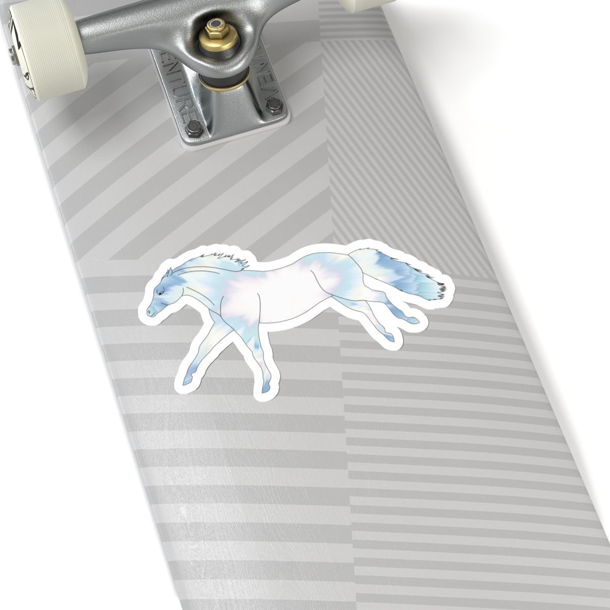 "Untethered Soft Blues Horse" Kiss-Cut Stickers