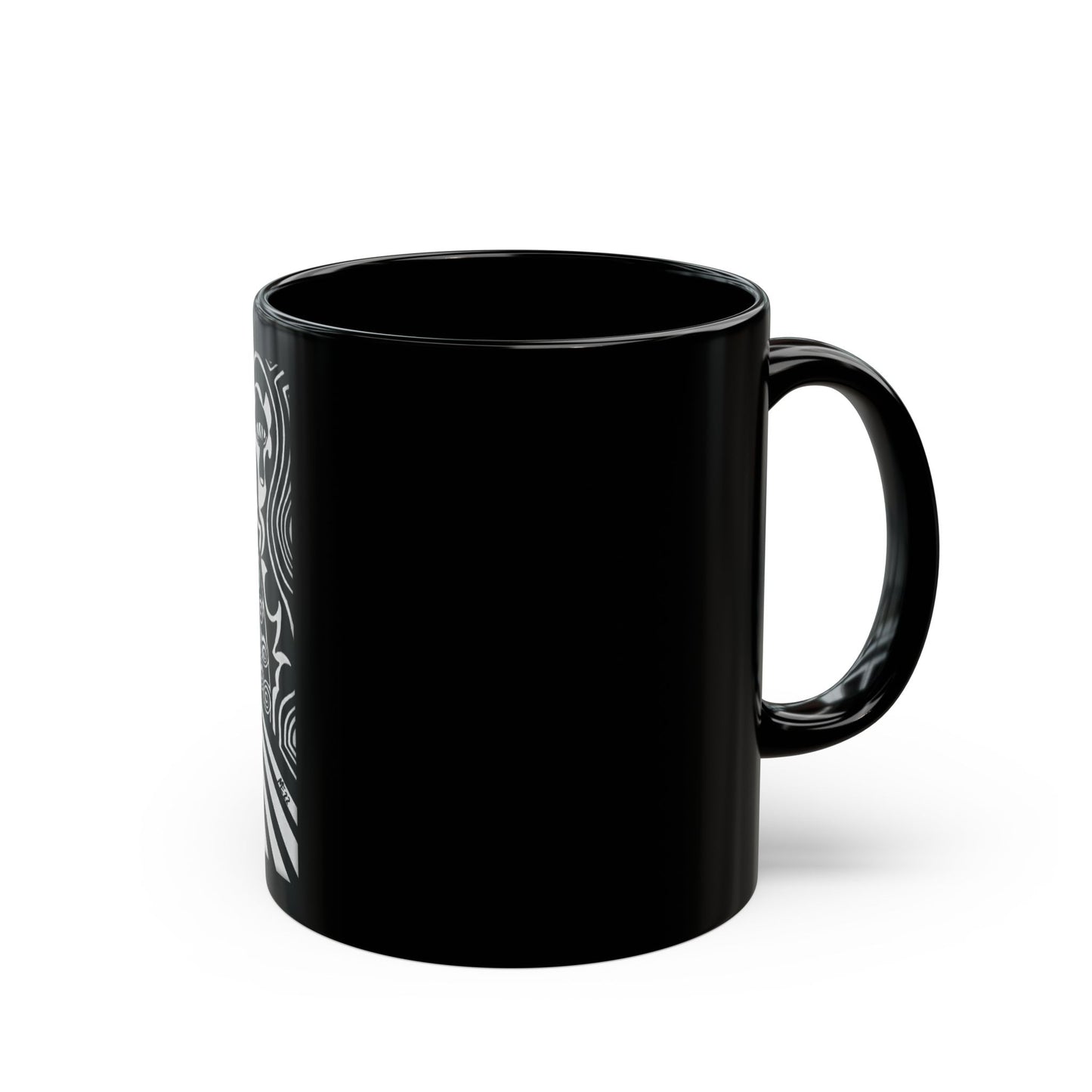 "Ink Trip" Black Ceramic Mug 11oz