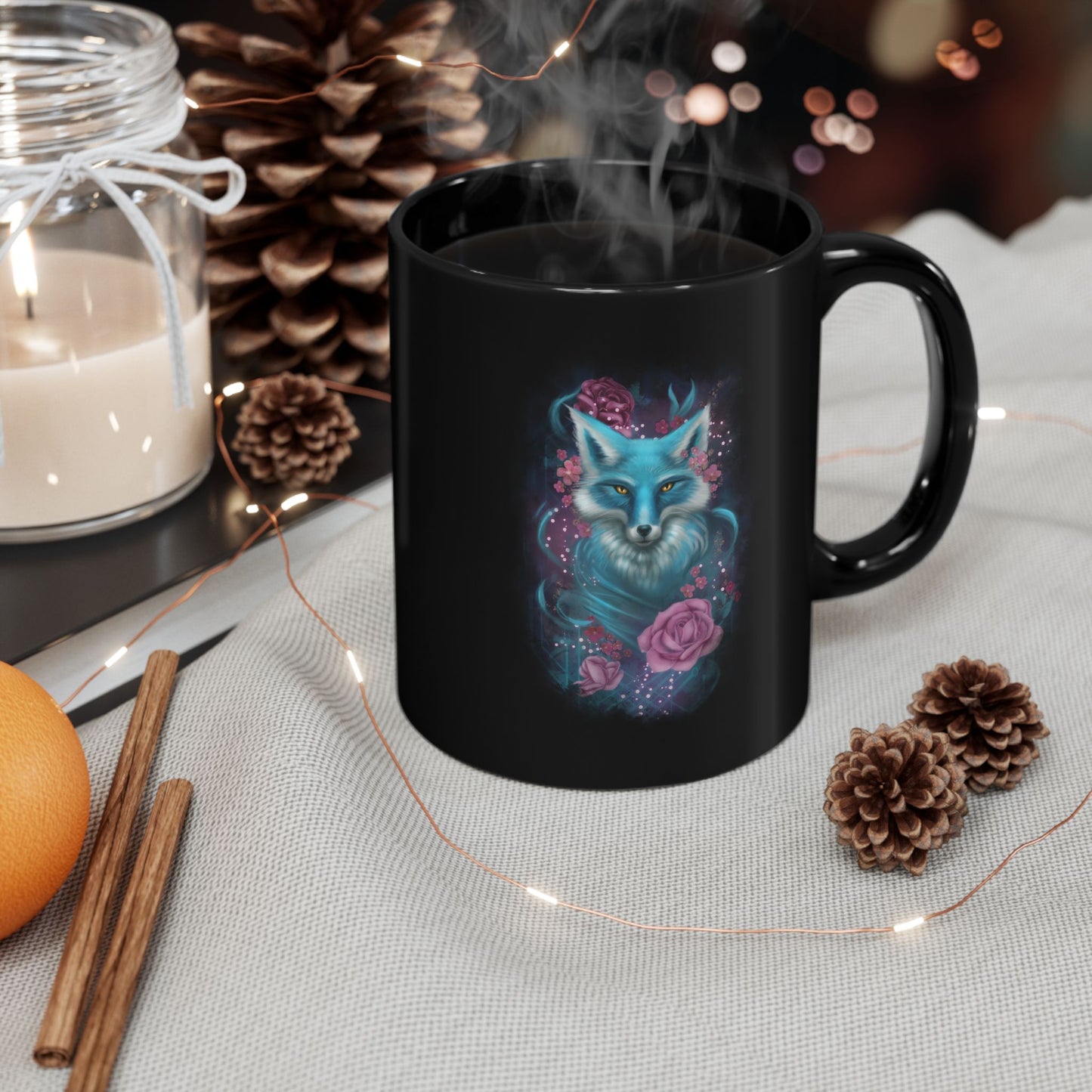 "Deja Vu" Black Ceramic Mug 11oz
