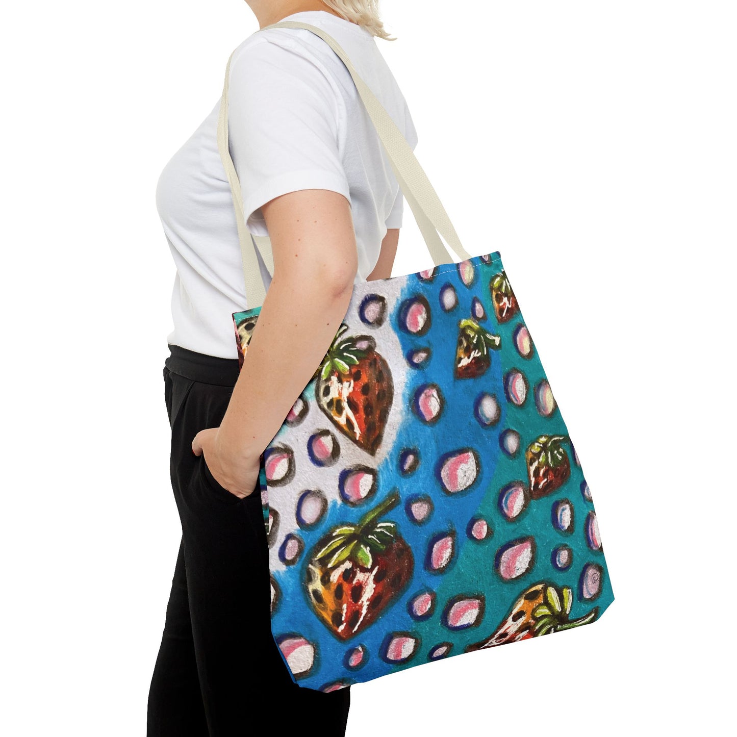 Strawberry Bubbles Tote Bag