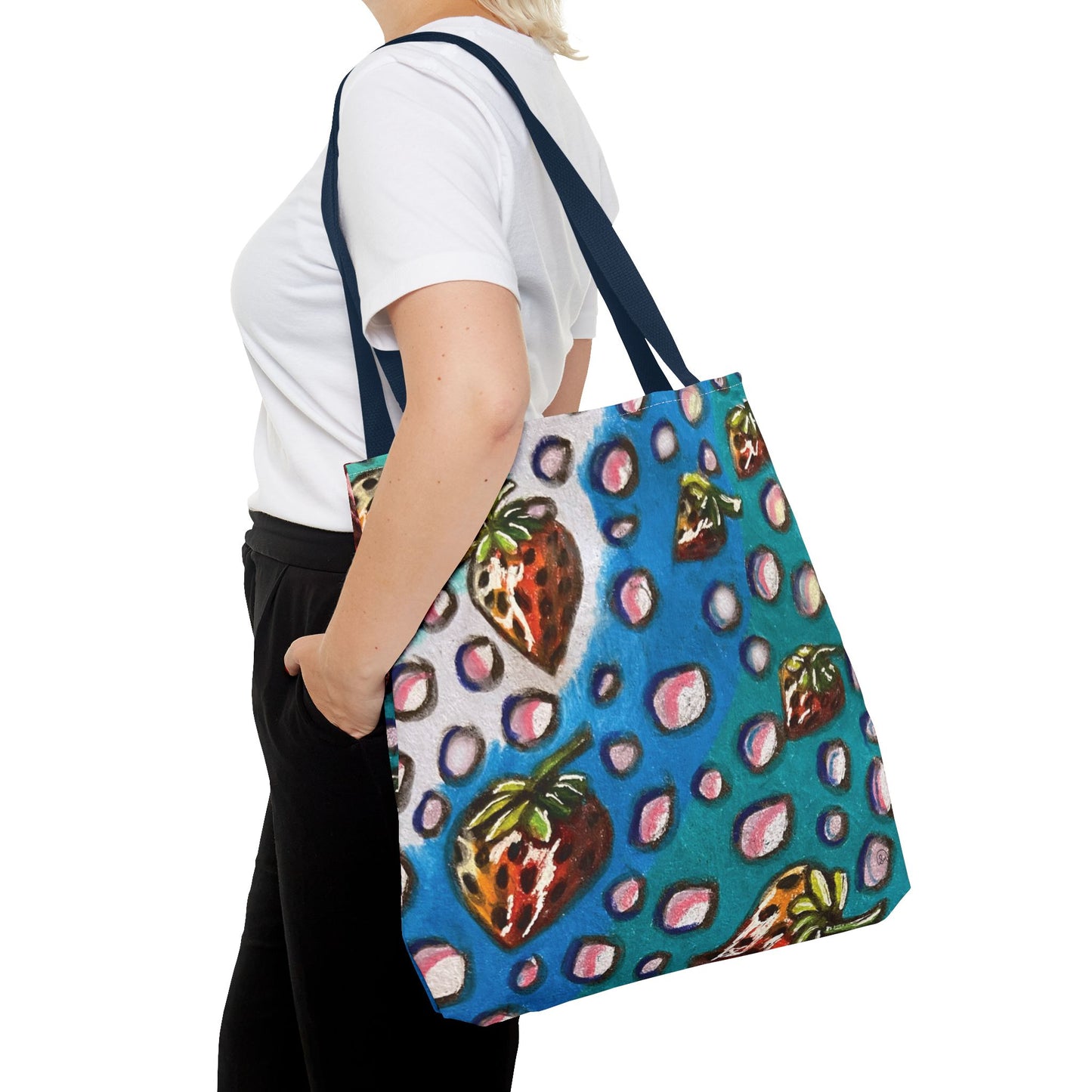Strawberry Bubbles Tote Bag