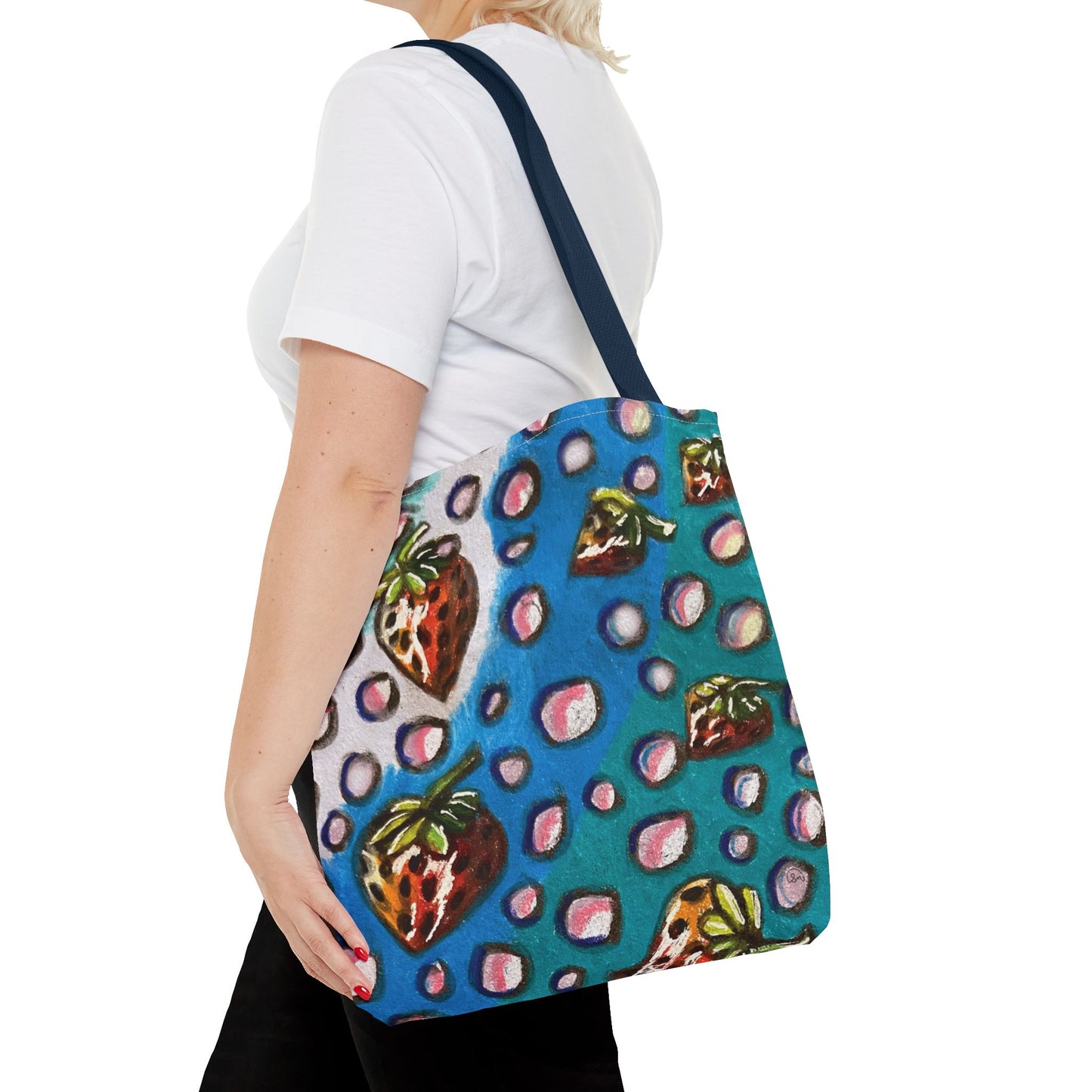Strawberry Bubbles Tote Bag