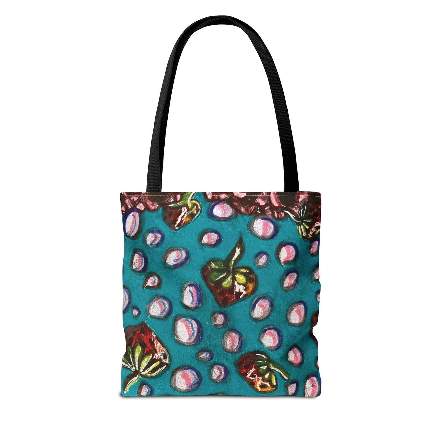 Strawberry Bubbles Tote Bag