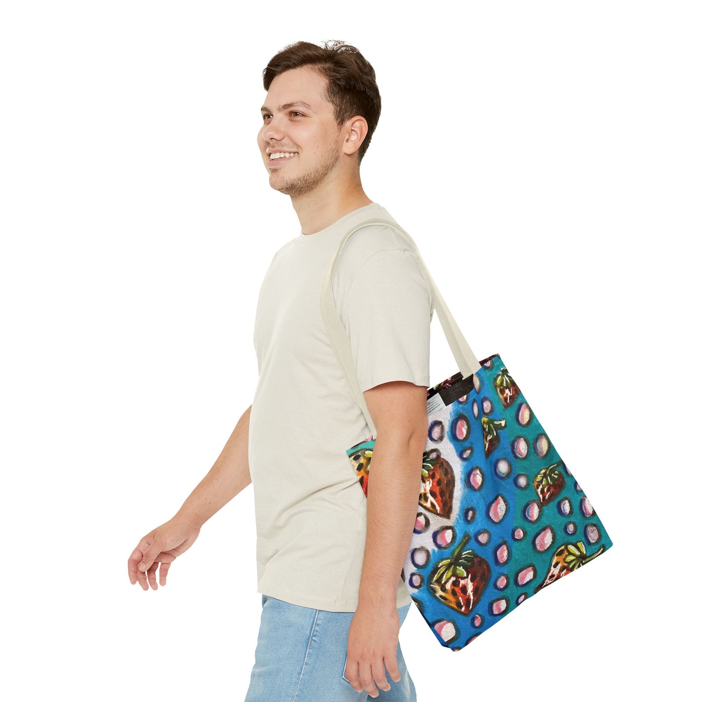 Strawberry Bubbles Tote Bag
