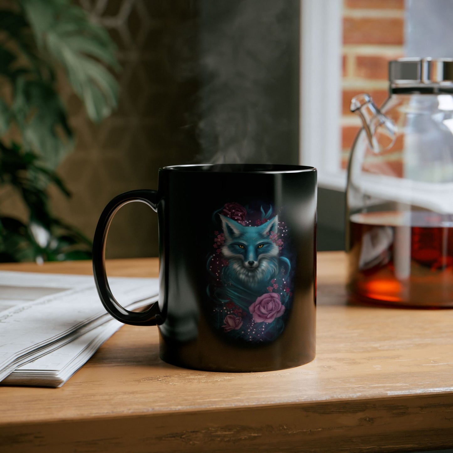 "Deja Vu" Black Ceramic Mug 11oz