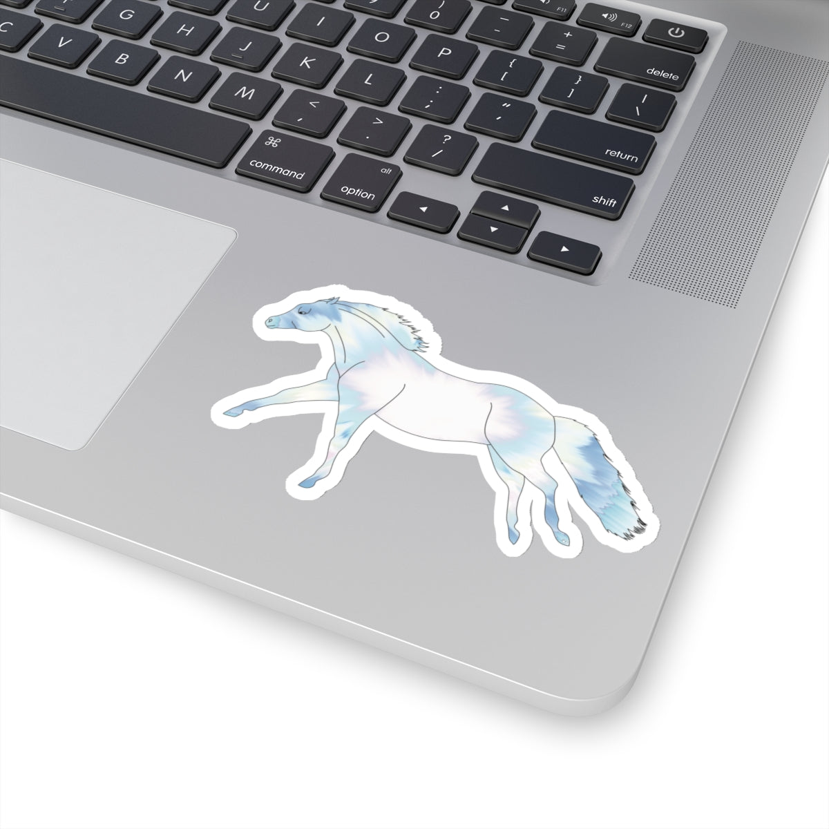 "Untethered Soft Blues Horse" Kiss-Cut Stickers