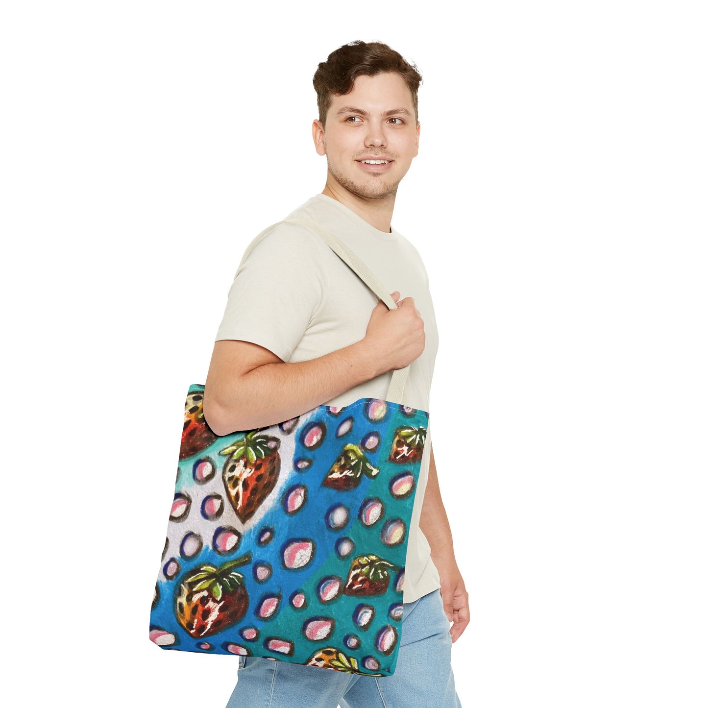 Strawberry Bubbles Tote Bag