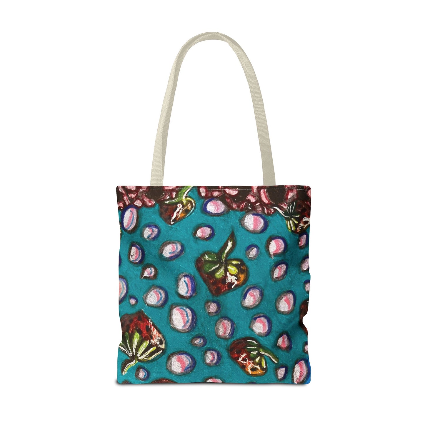 Strawberry Bubbles Tote Bag