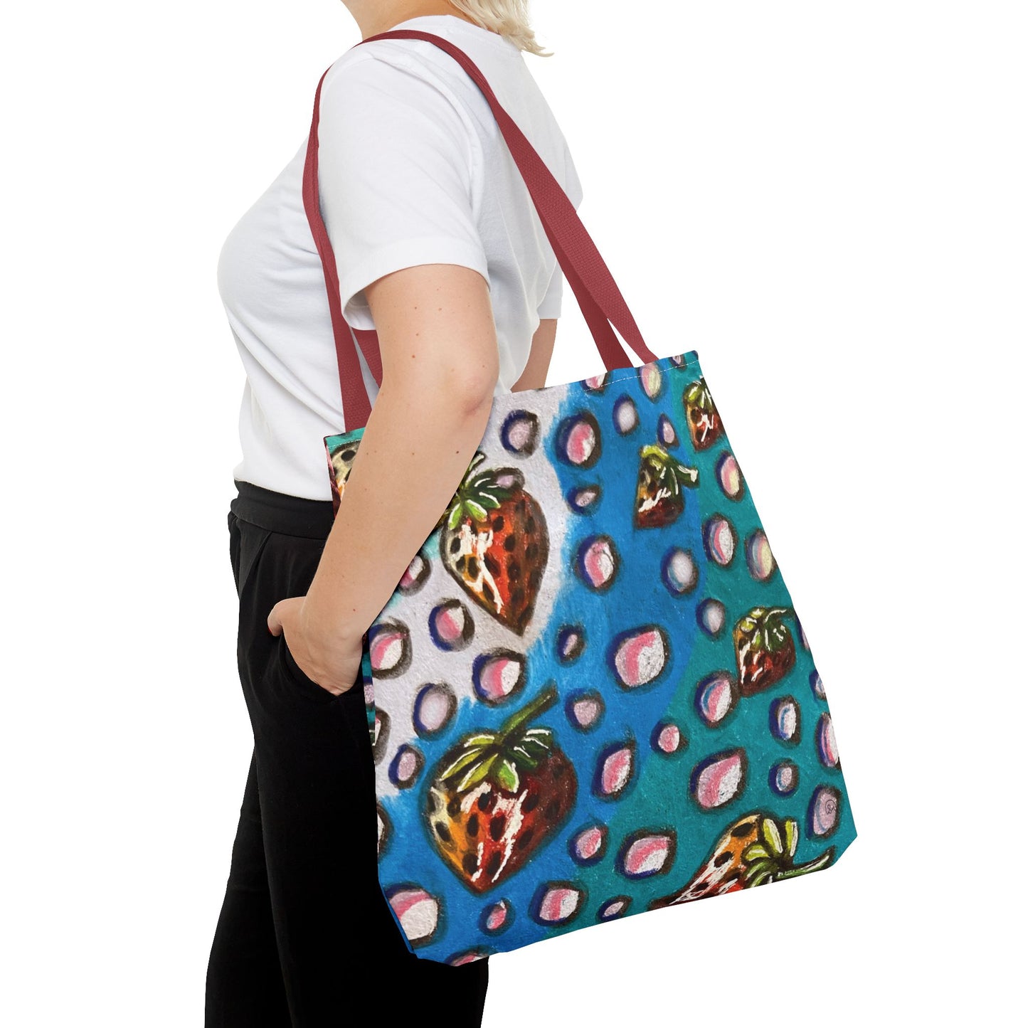 Strawberry Bubbles Tote Bag