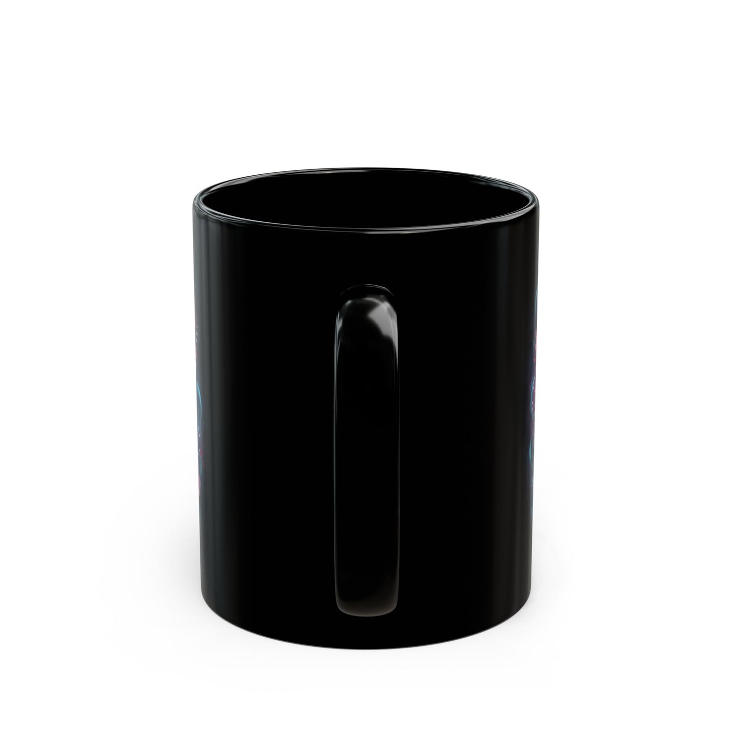 "Deja Vu" Black Ceramic Mug 11oz