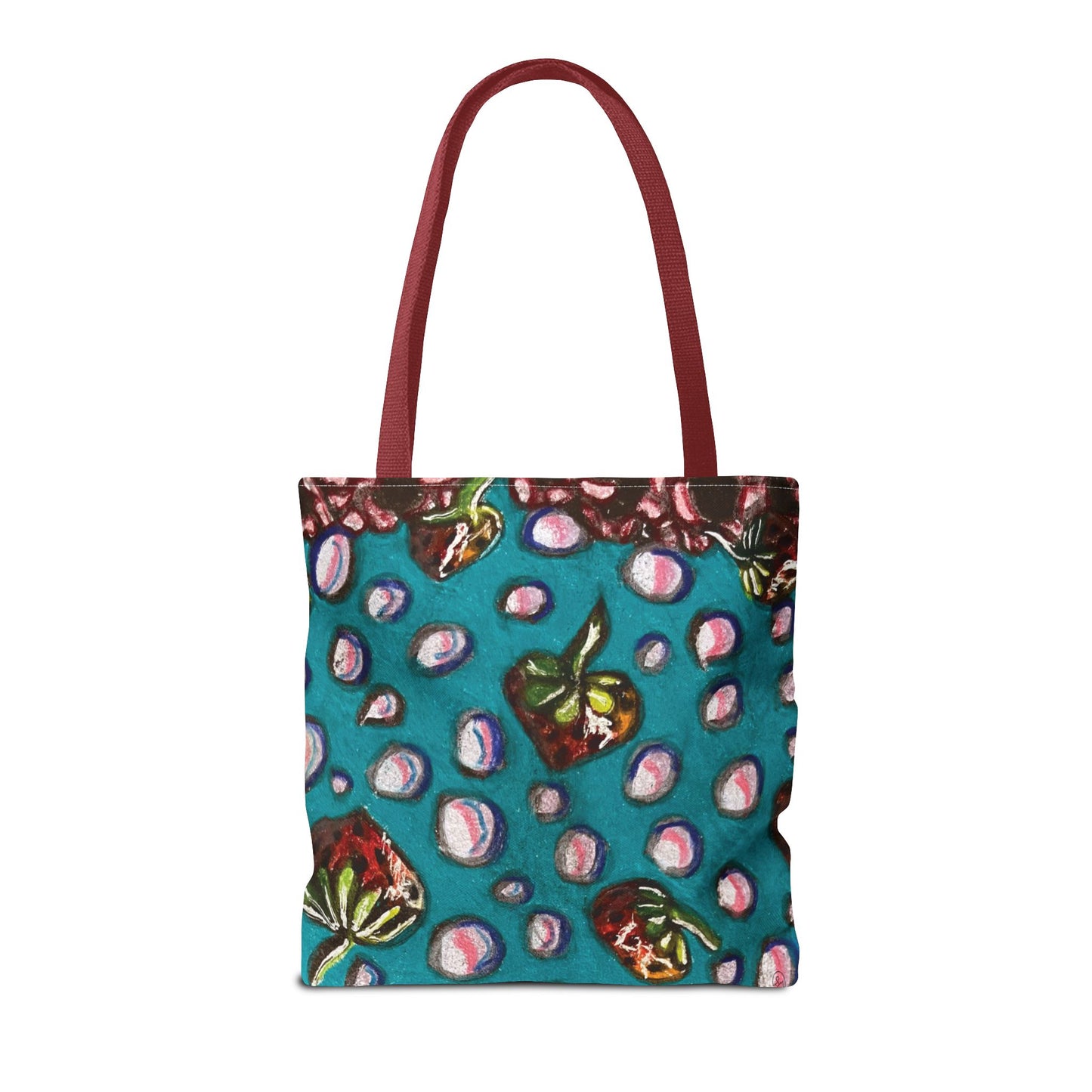 Strawberry Bubbles Tote Bag