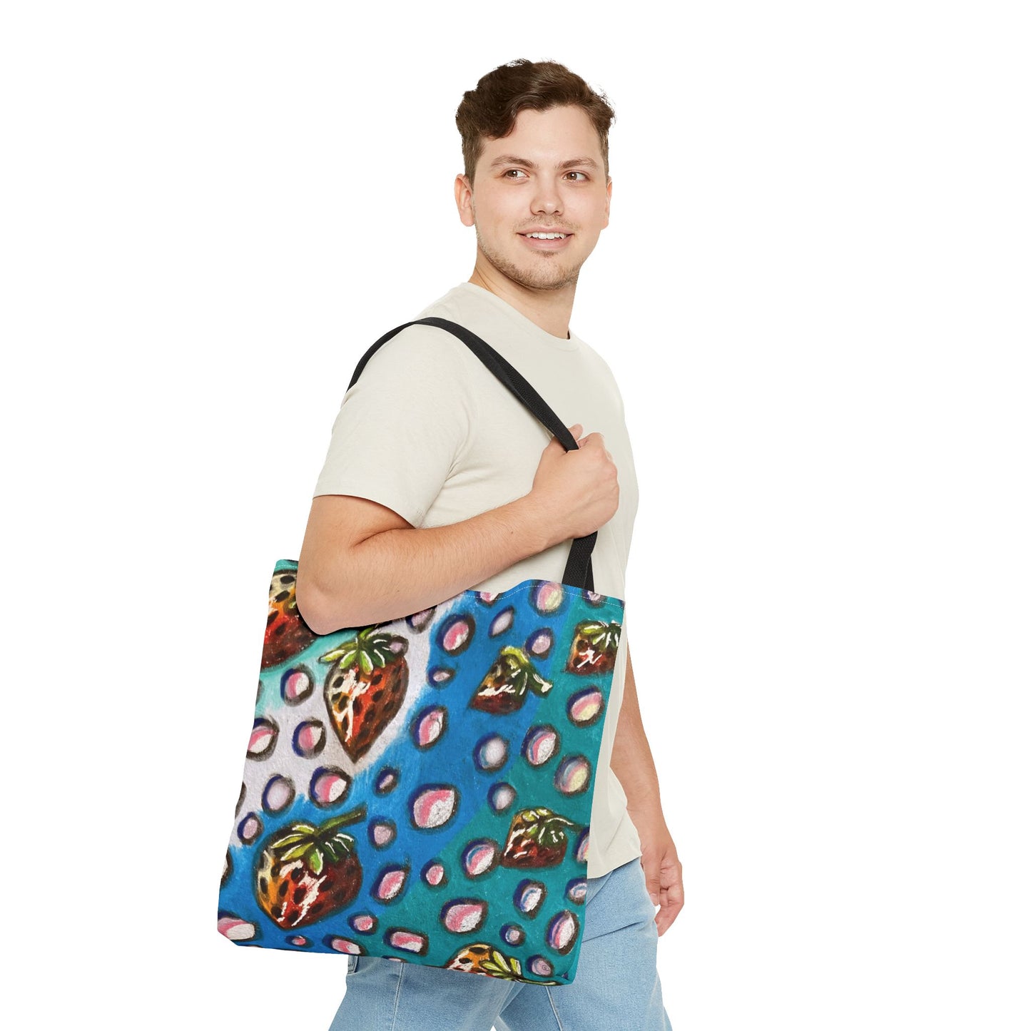 Strawberry Bubbles Tote Bag