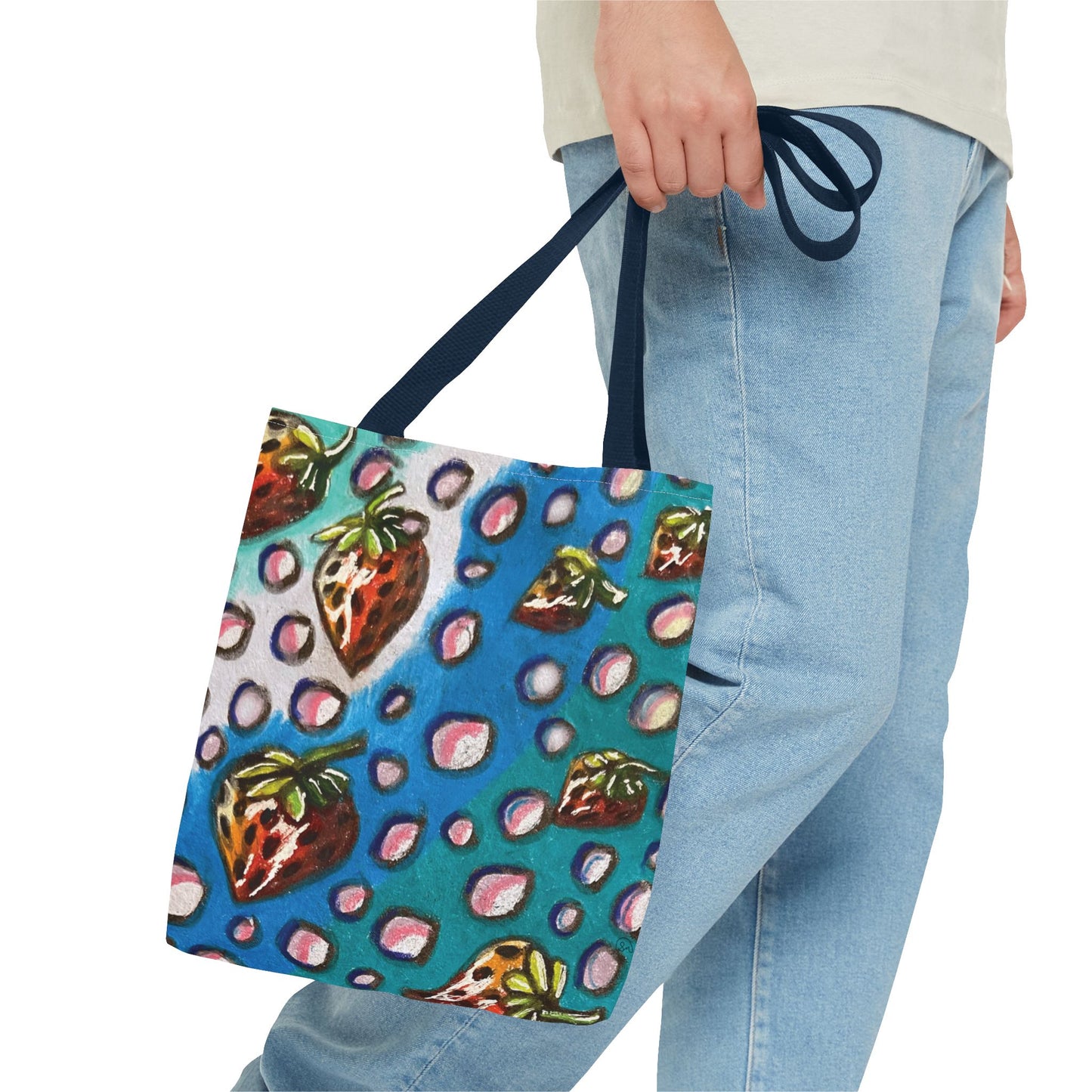 Strawberry Bubbles Tote Bag