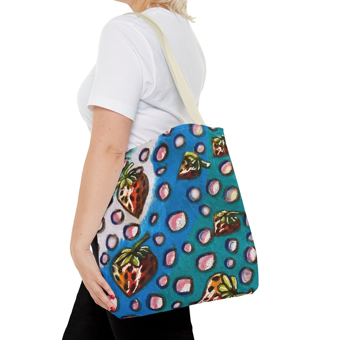 Strawberry Bubbles Tote Bag