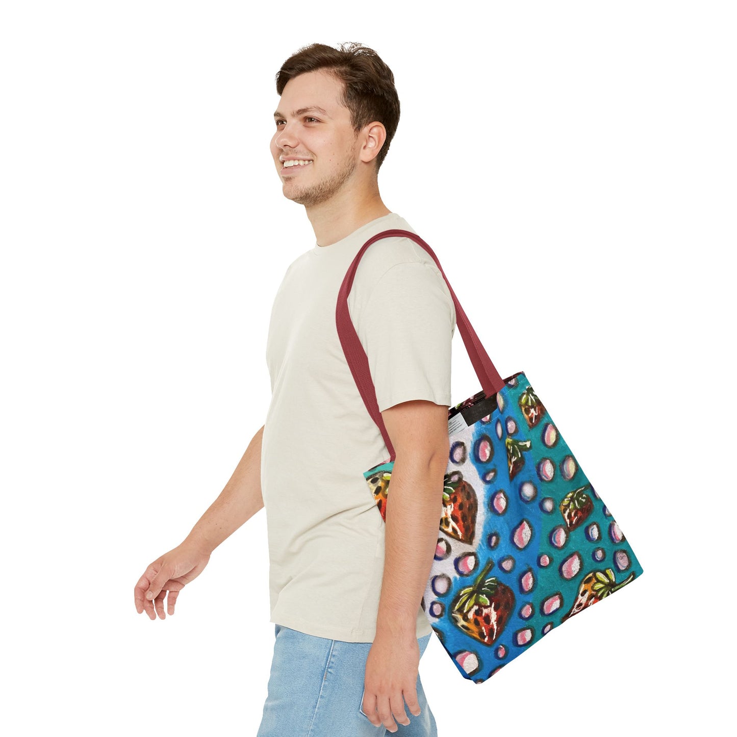Strawberry Bubbles Tote Bag