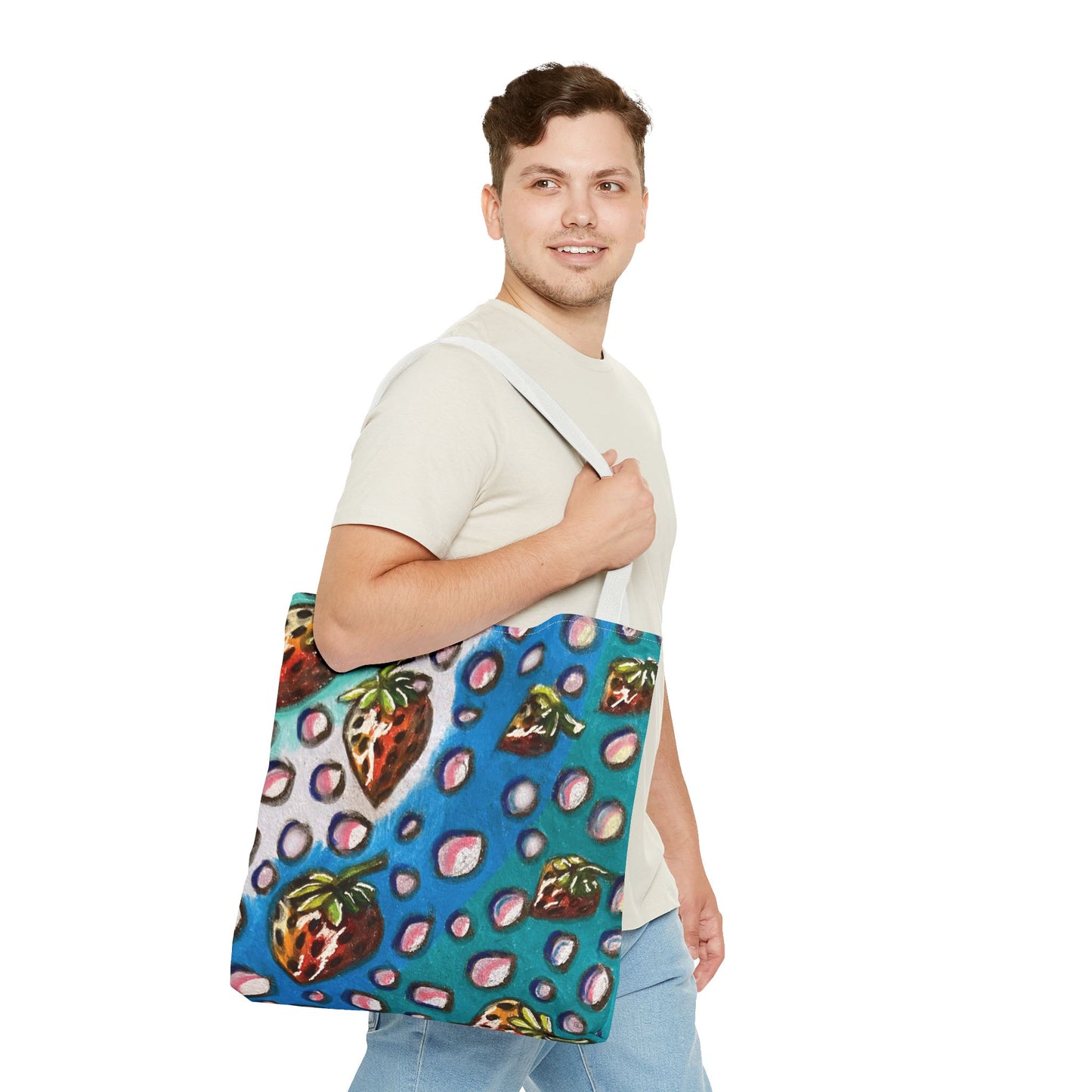 Strawberry Bubbles Tote Bag