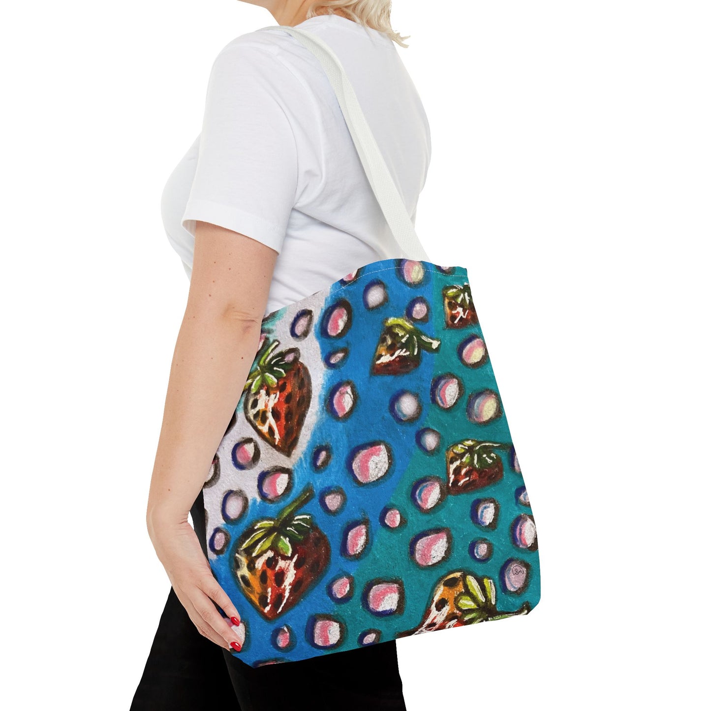 Strawberry Bubbles Tote Bag