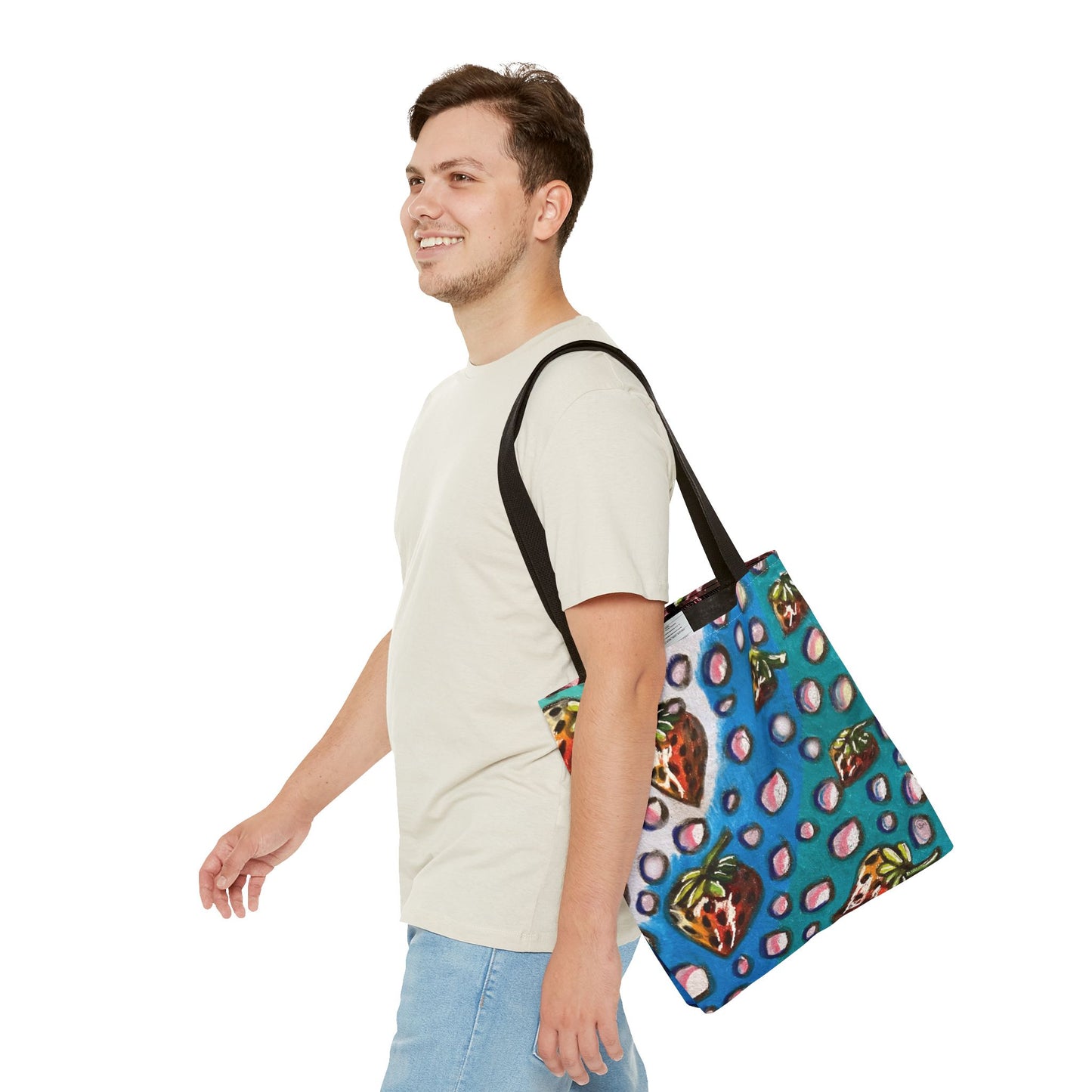 Strawberry Bubbles Tote Bag