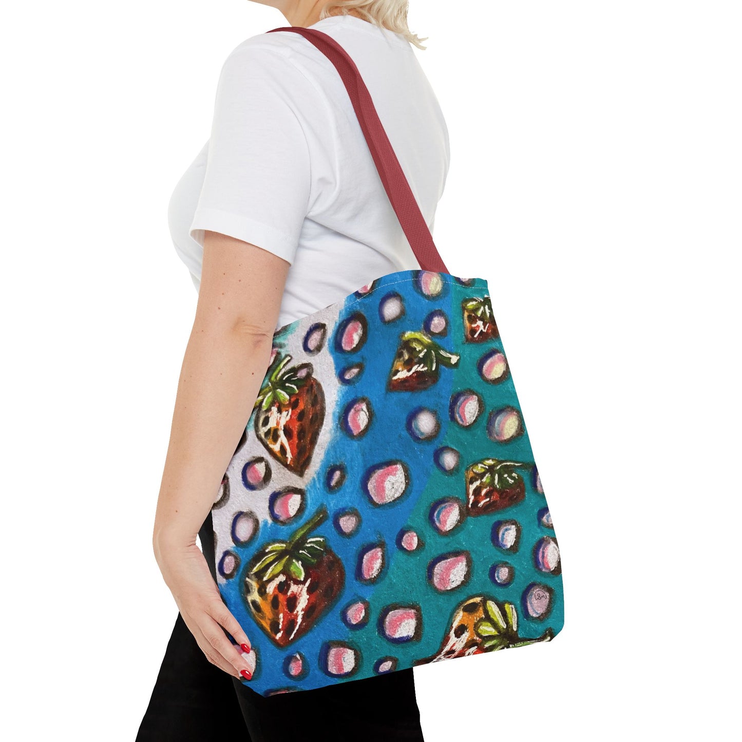 Strawberry Bubbles Tote Bag