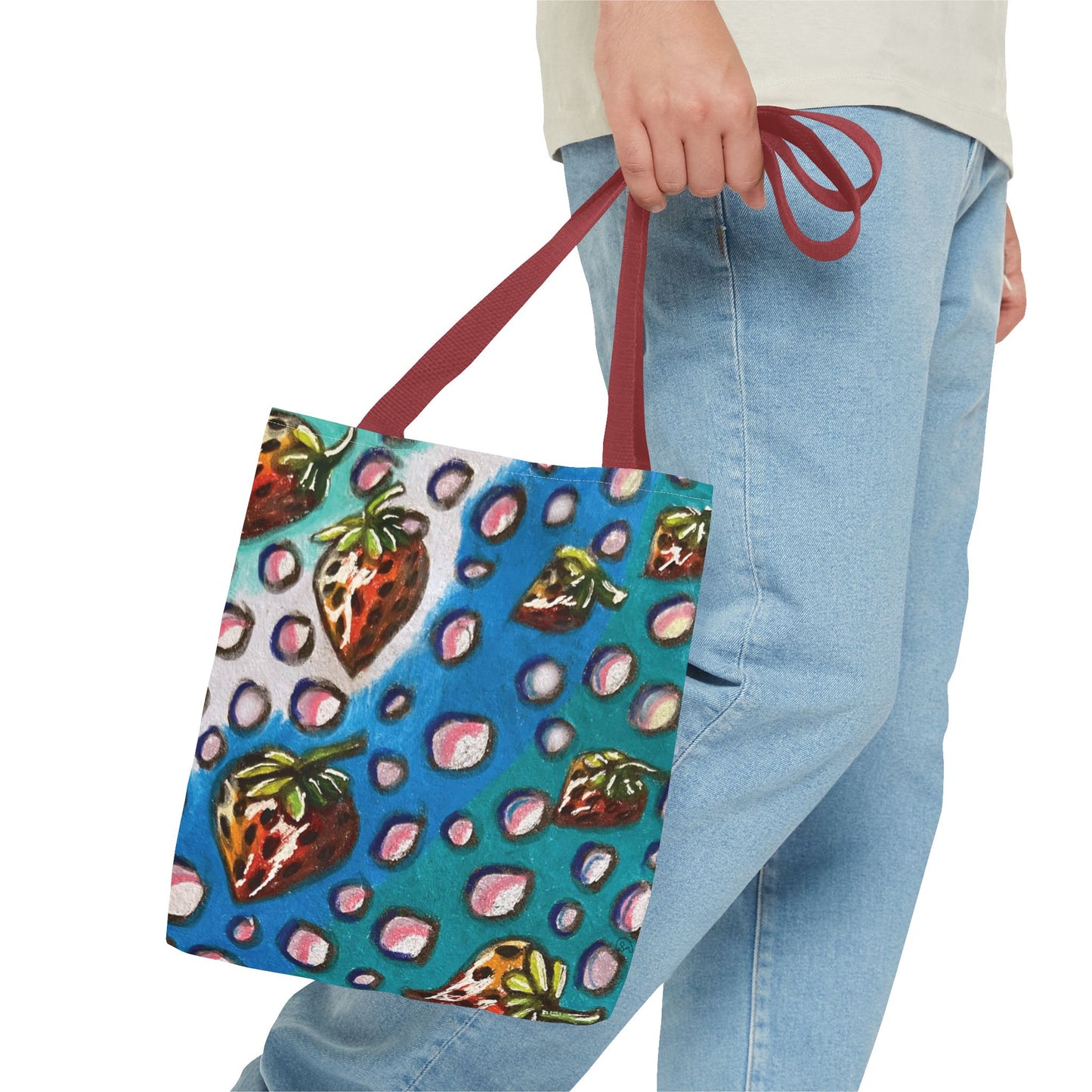Strawberry Bubbles Tote Bag