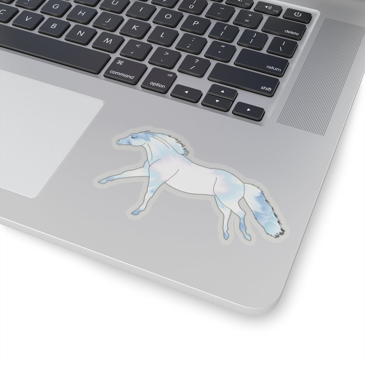 "Untethered Soft Blues Horse" Kiss-Cut Stickers
