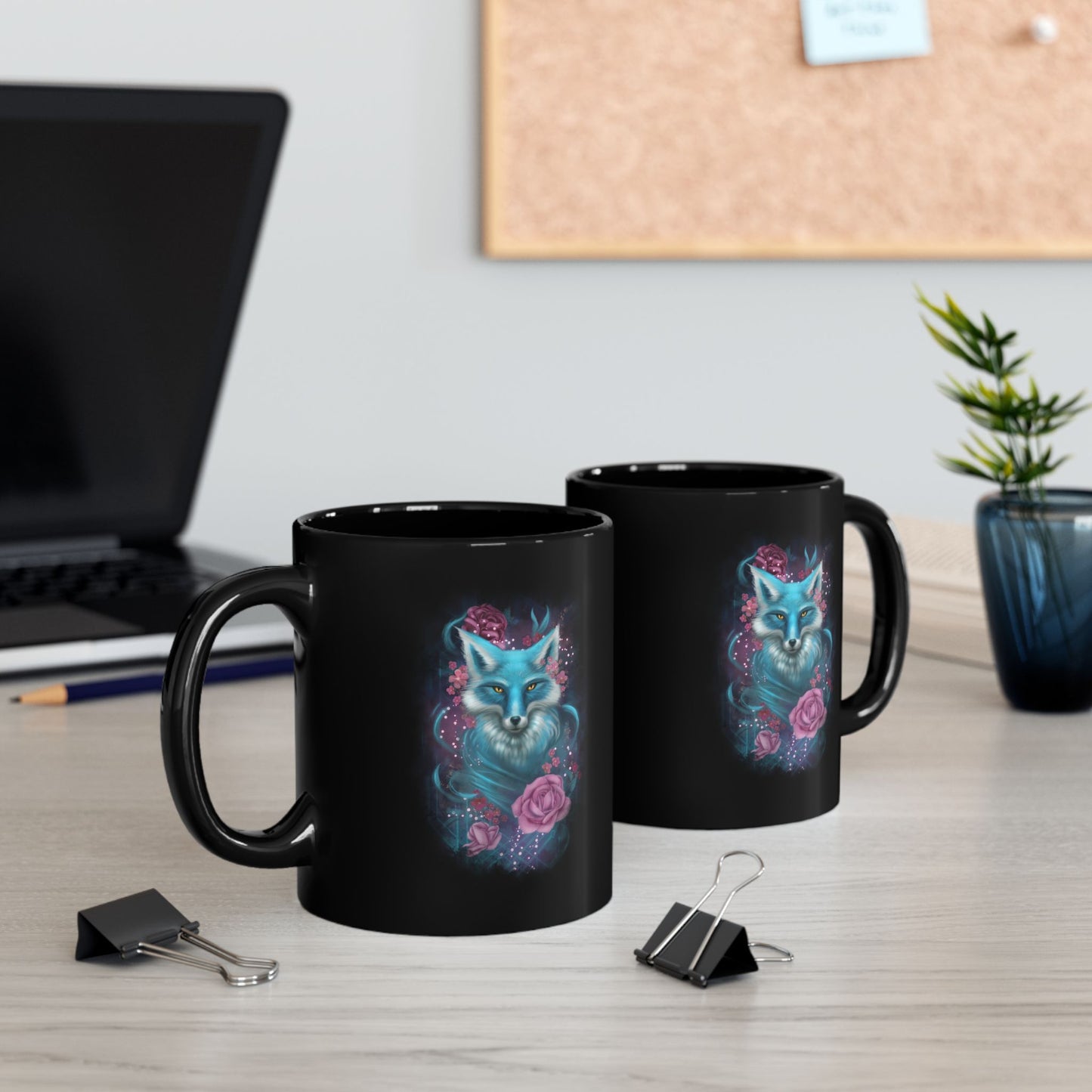 "Deja Vu" Black Ceramic Mug 11oz