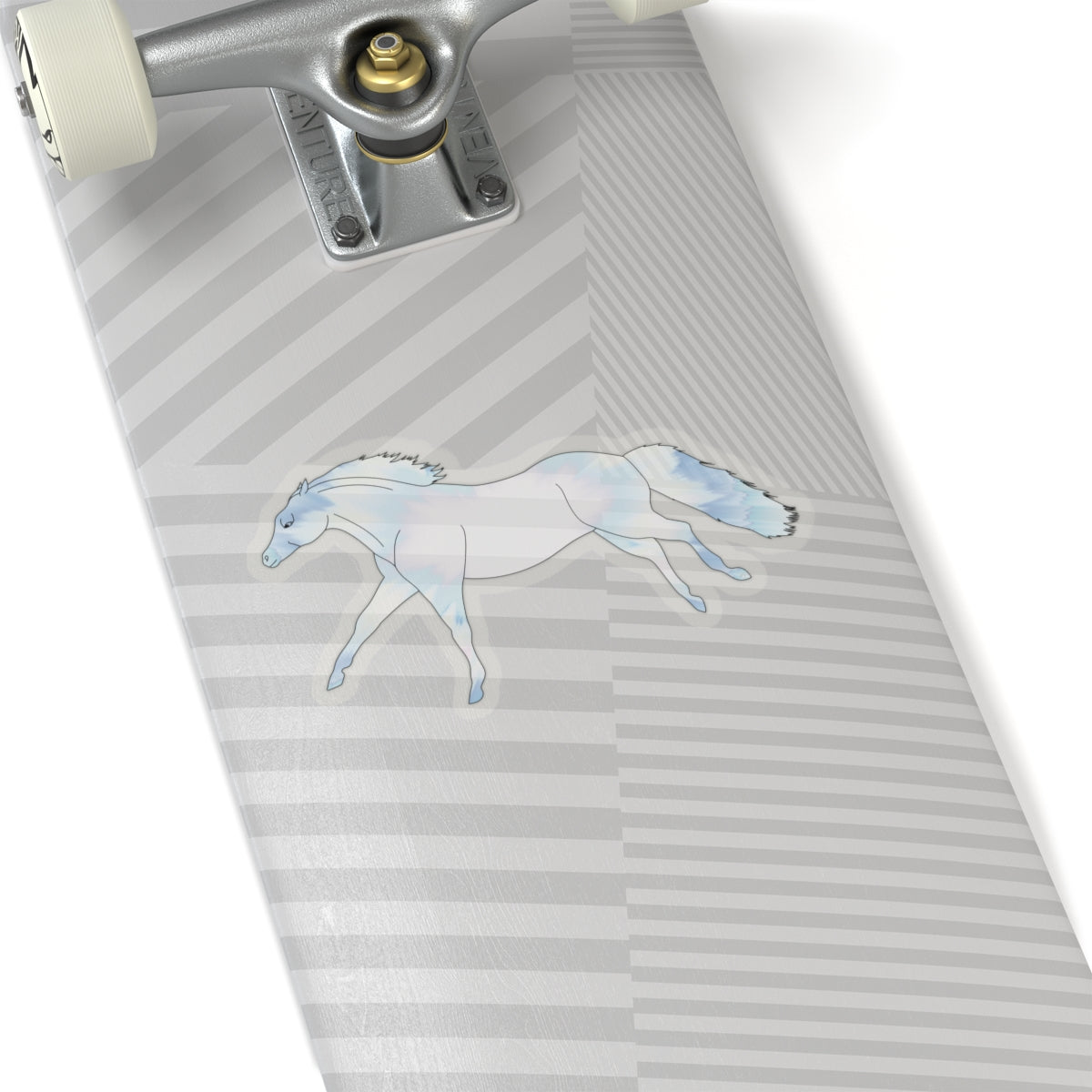 "Untethered Soft Blues Horse" Kiss-Cut Stickers