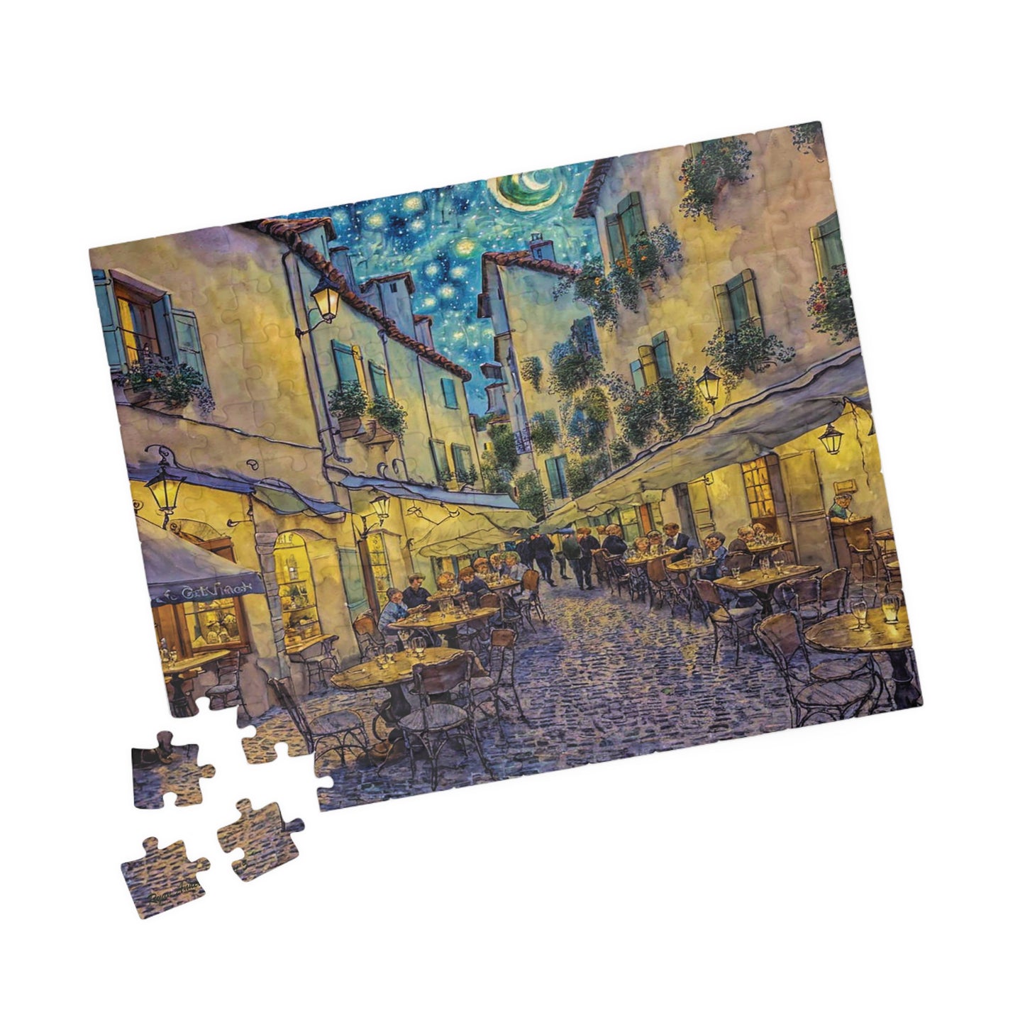 "Cafe Terrace" Puzzle (110, 252, 520-piece)