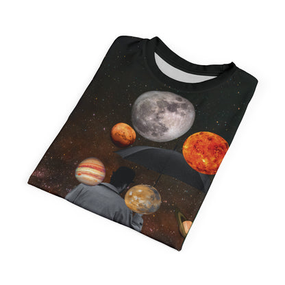 "Raining Planets" Unisex Cut & Sew Tee