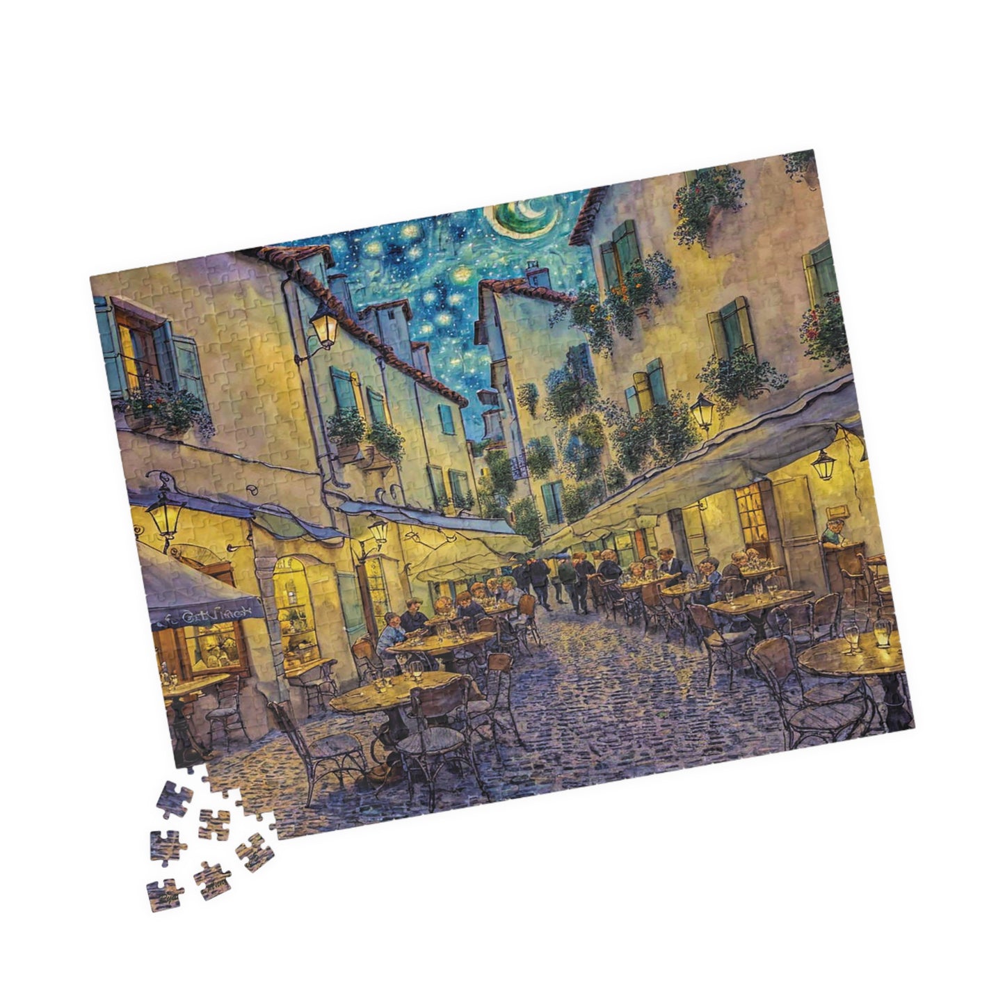 "Cafe Terrace" Puzzle (110, 252, 520-piece)