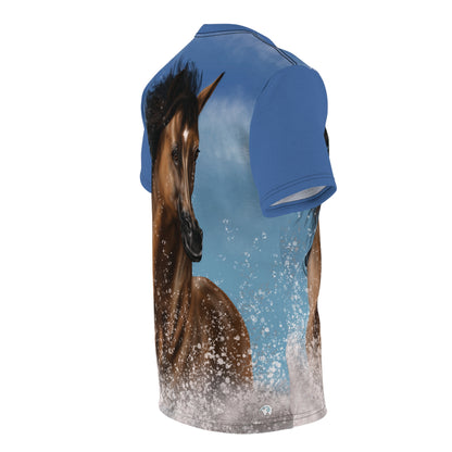 "A Splash Of Passion" Unisex Cut & Sew Tee