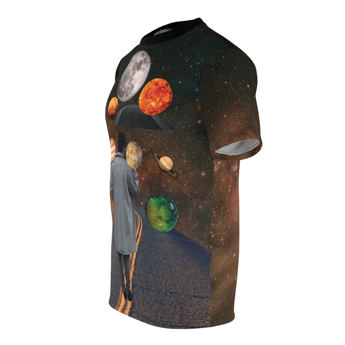 "Raining Planets" Unisex Cut & Sew Tee
