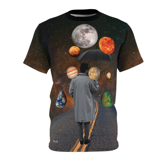 "Raining Planets" Unisex Cut & Sew Tee