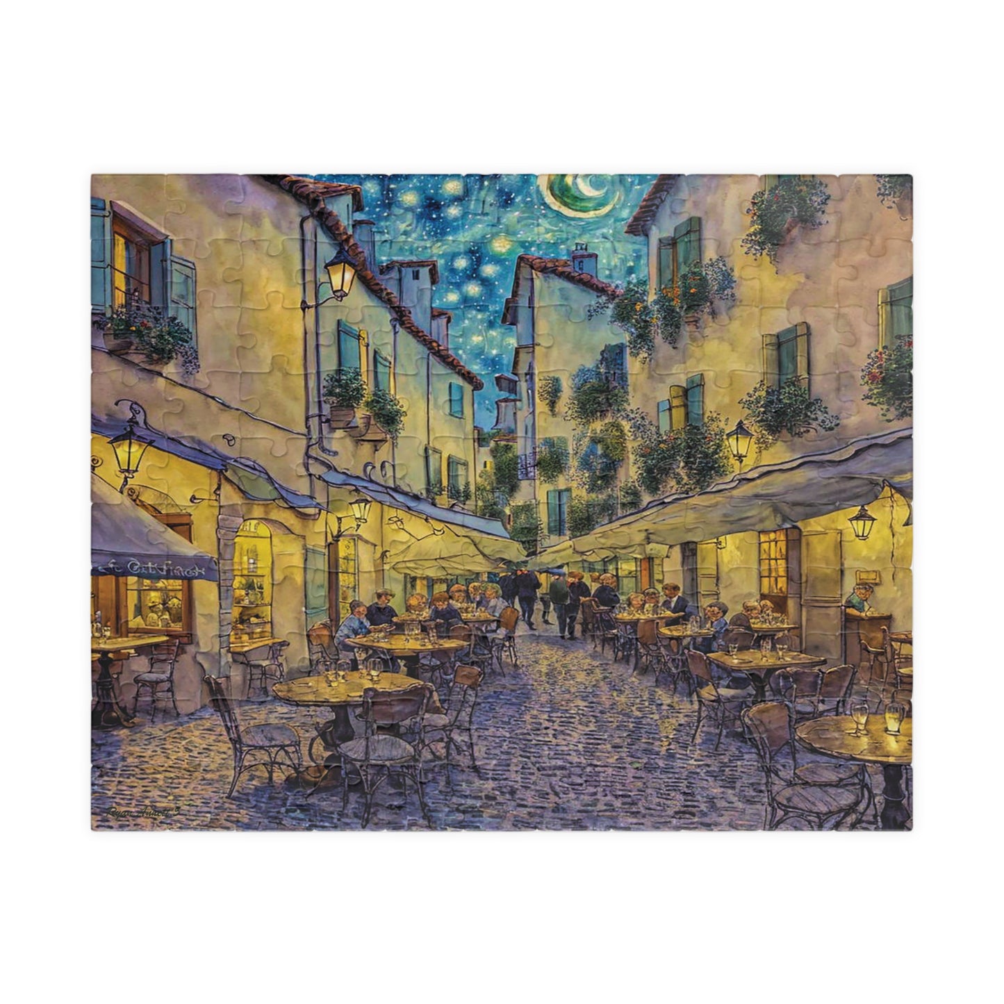 "Cafe Terrace" Puzzle (110, 252, 520-piece)